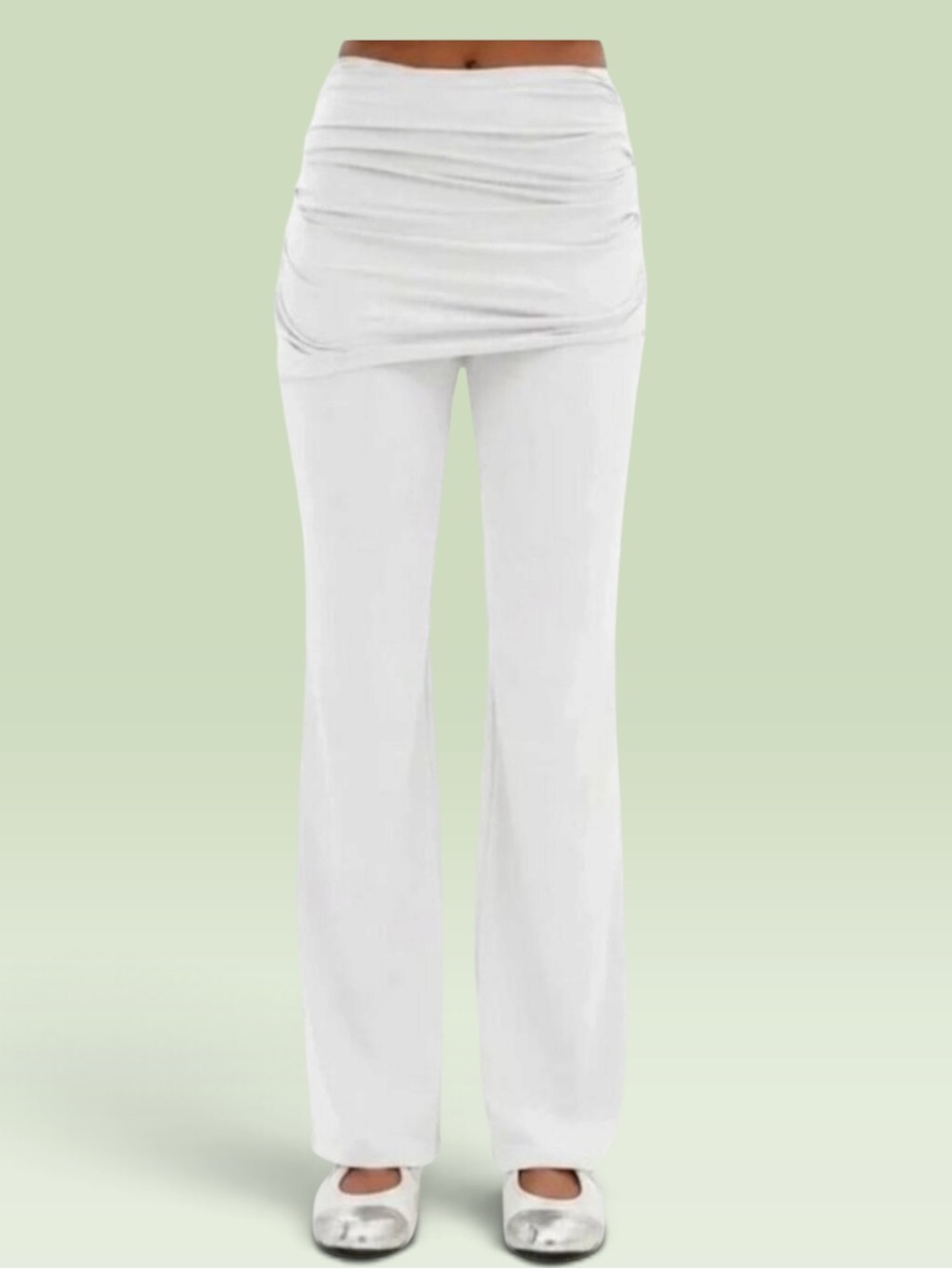 Girlfriend Collective White Pants NWT | Wide‑Leg • Soft Drape • Modern Large